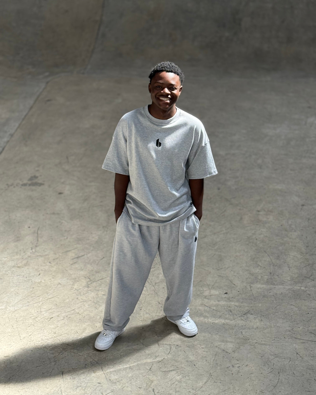 Unisex Relaxed Fit Sweatpants | Melange Grey