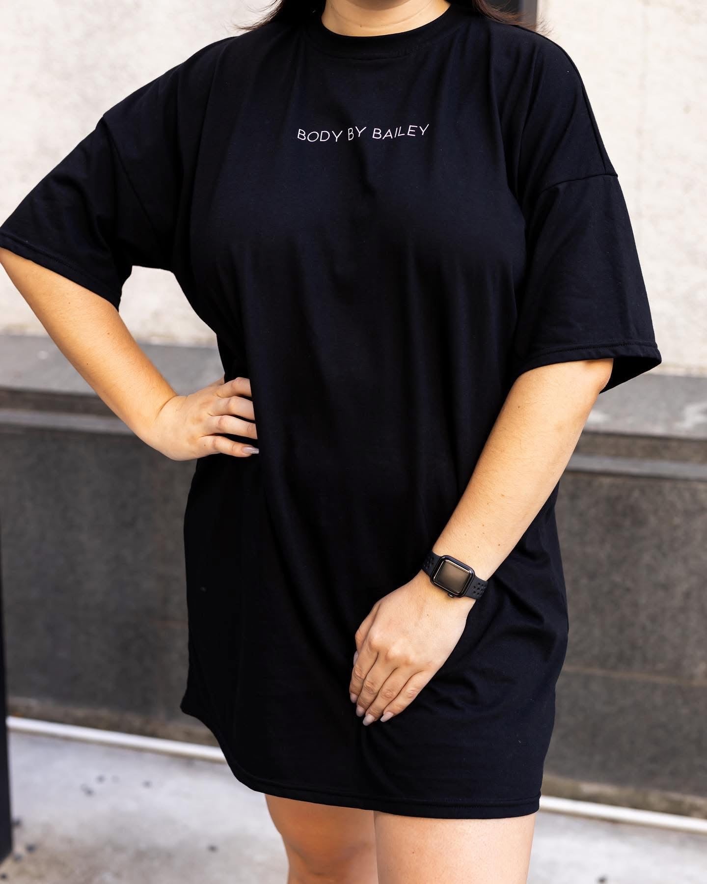 Oversized T-Dress | BLACK