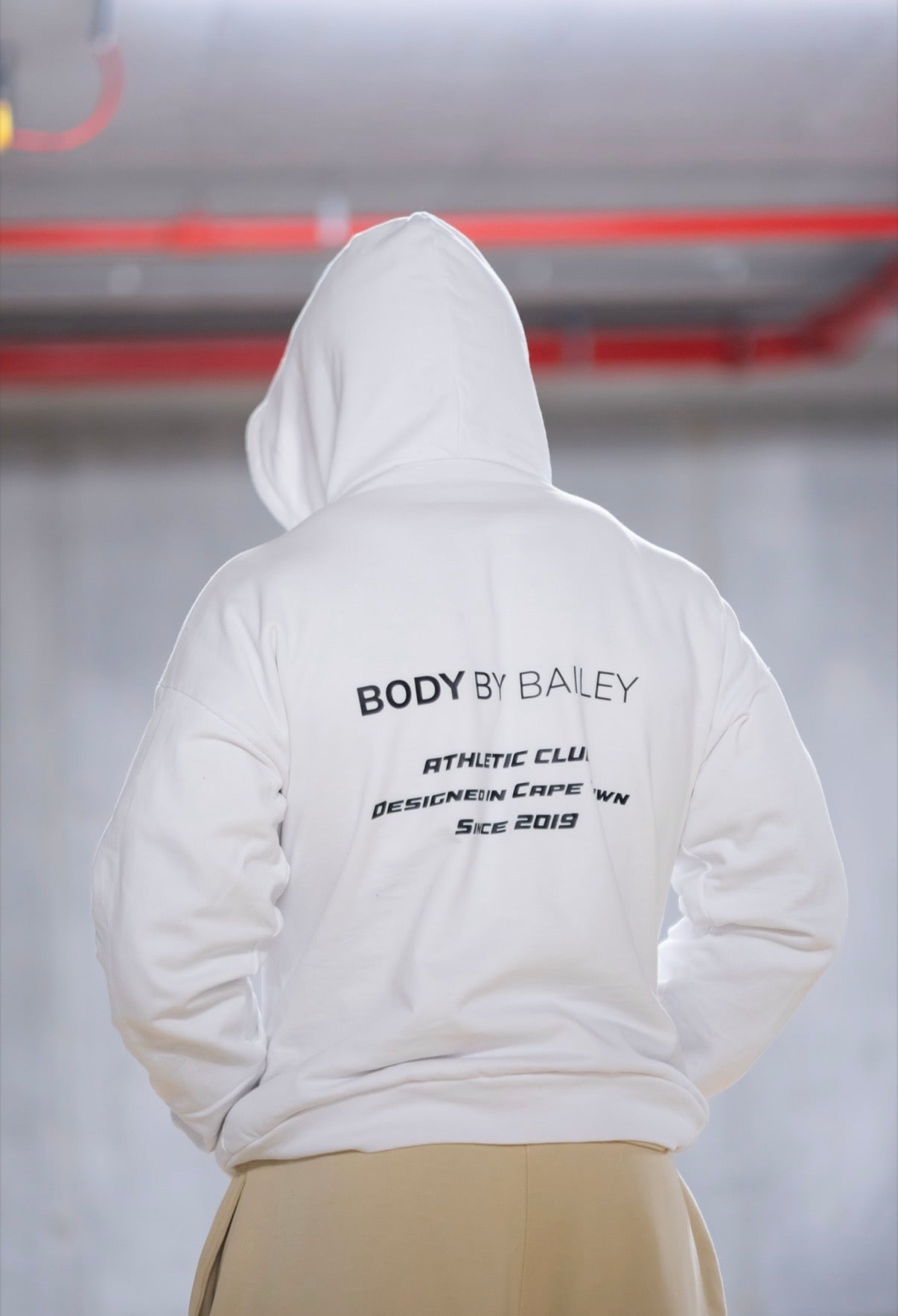 Unisex Athletic Club Oversized Hoodie | White