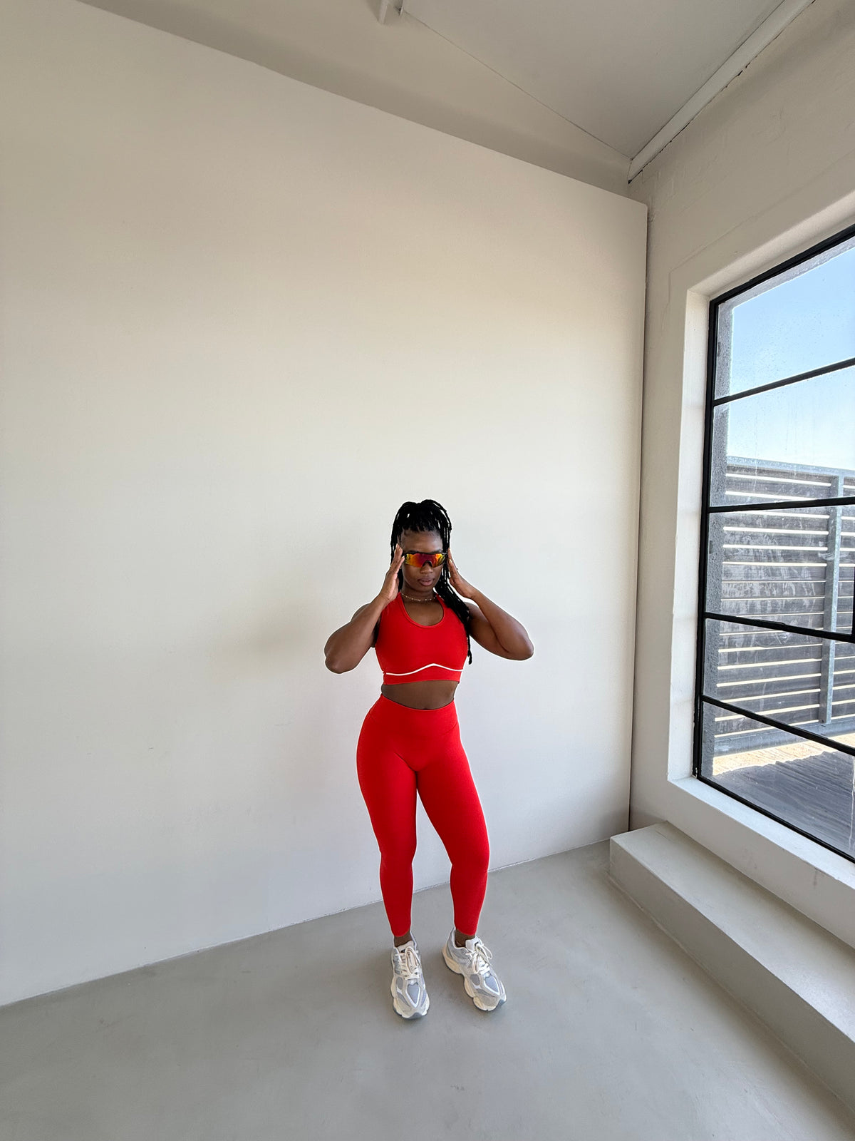 4MA CORE leggings | Coral Red