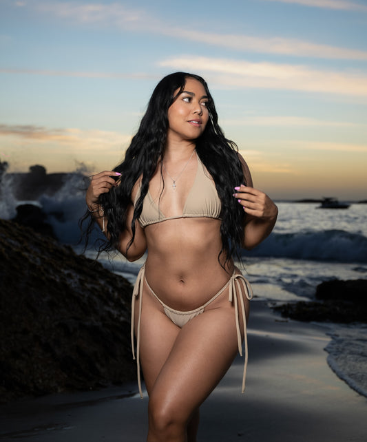 Cabo Bikini Top | Almond