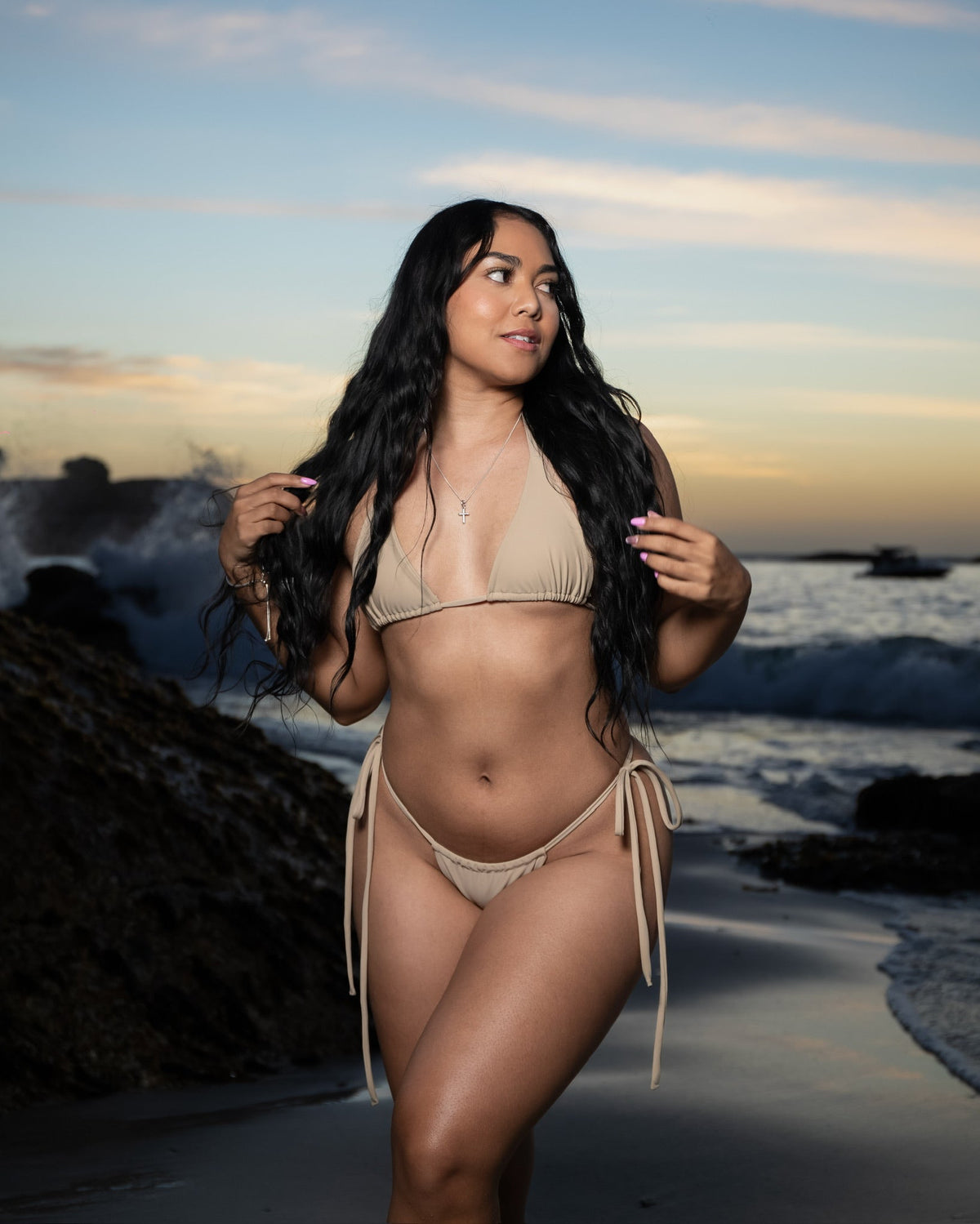 Cabo Bikini Top | Almond