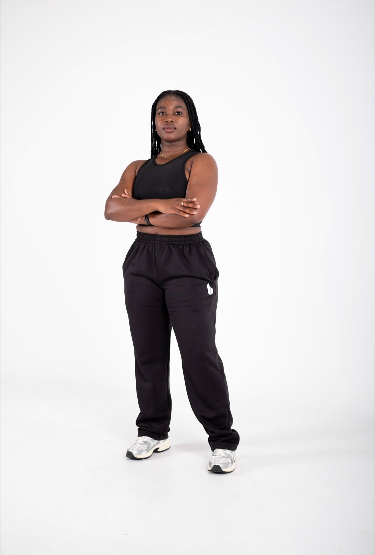 Unisex Relaxed Fit Sweatpants | BLACK
