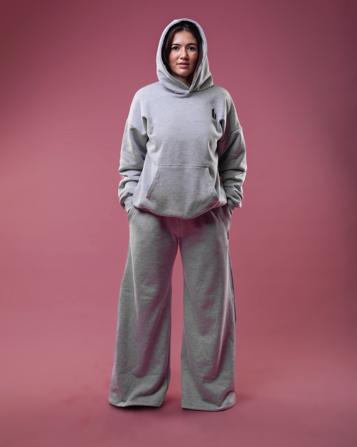 Wide Leg Sweatpants | GREY