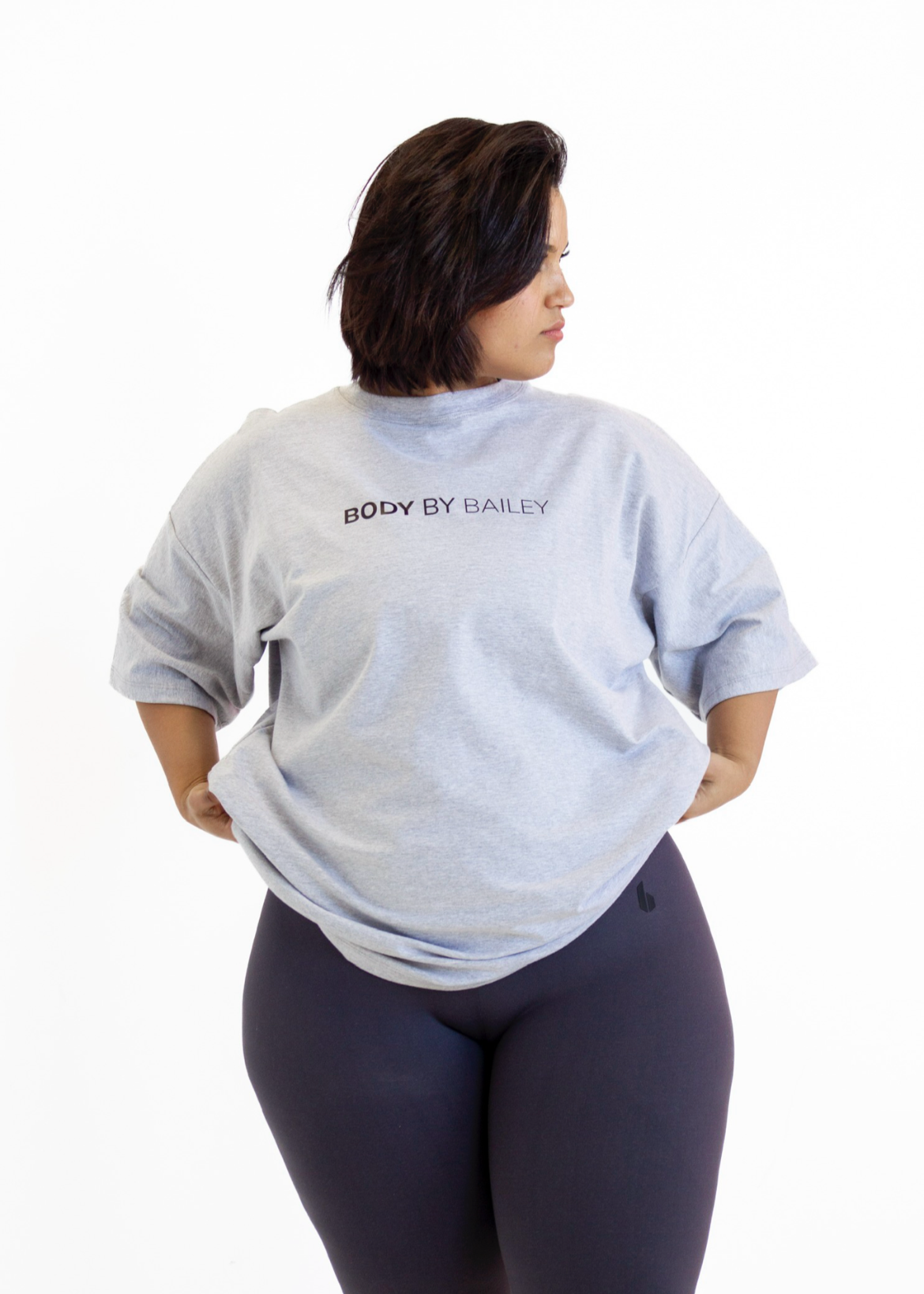 Forma Oversized Tee (Unisex) | Melange Grey