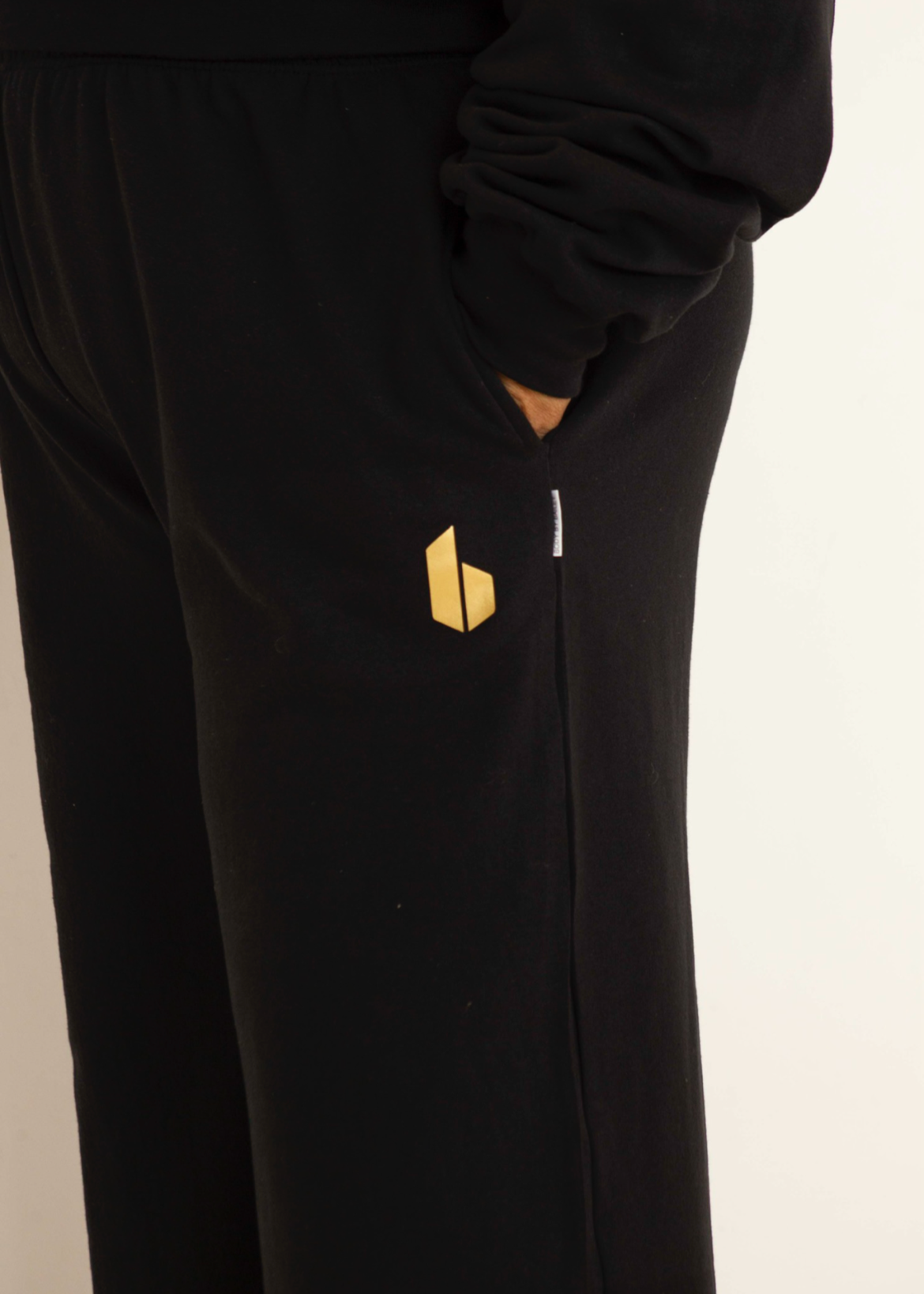 Wide Leg Sweatpants | Black