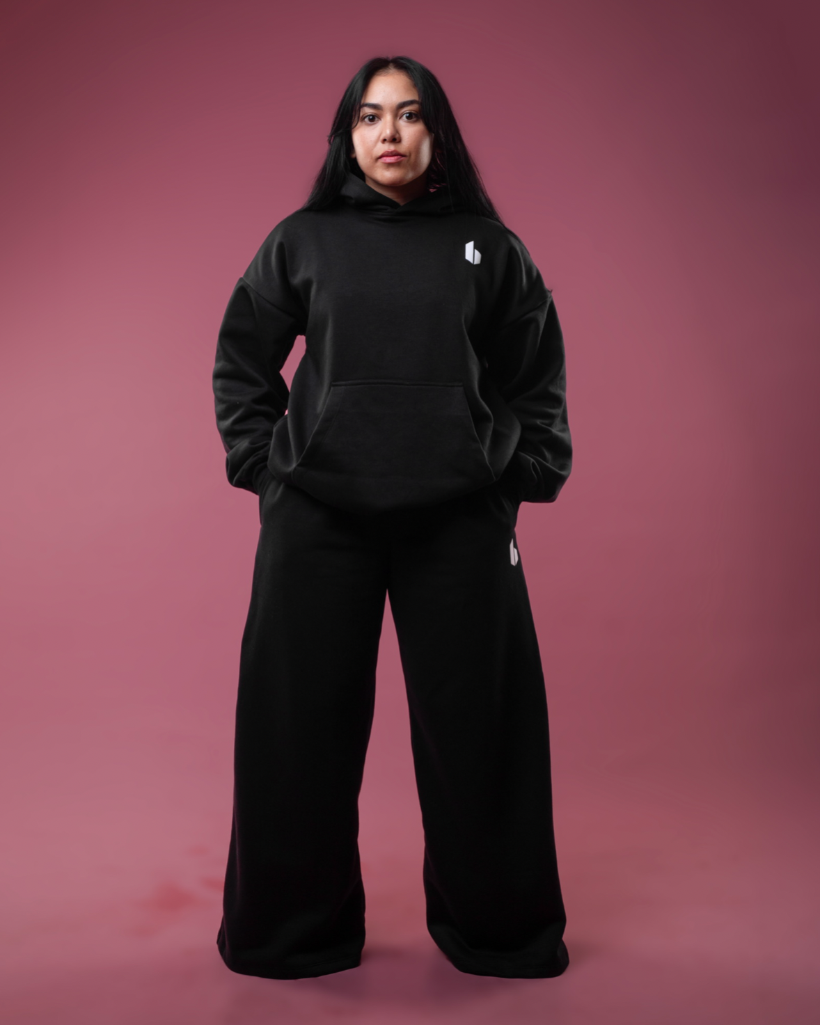 Wide Leg Sweatpants | BLACK