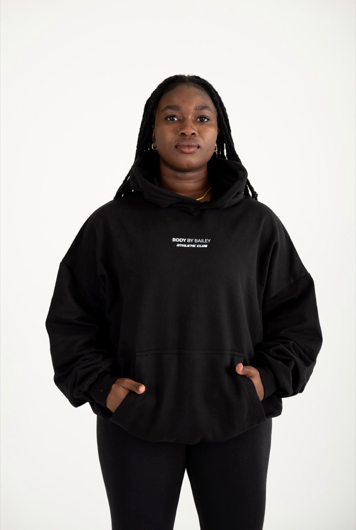 Unisex Athletic Club Oversized Hoodie | Black