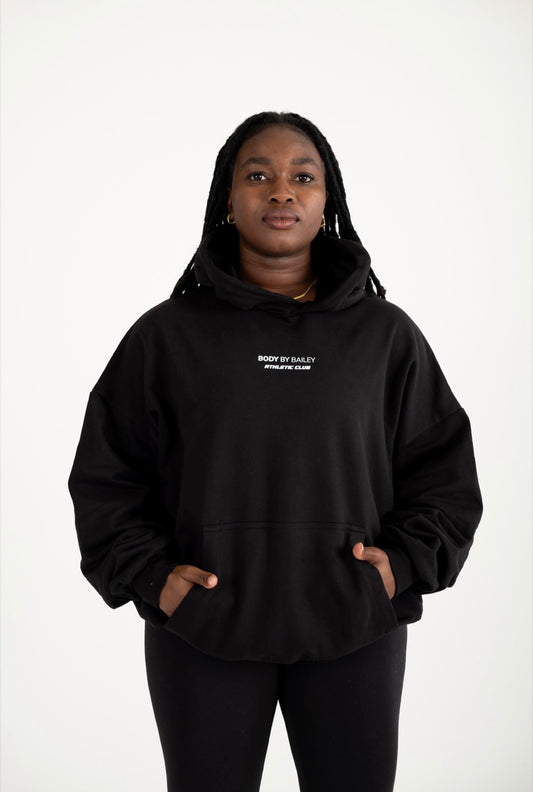 Unisex Athletic Club Oversized Hoodie | Black