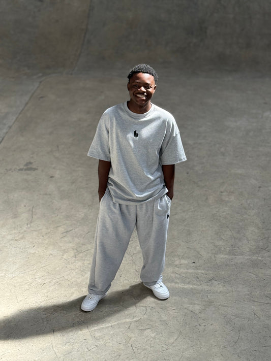 Unisex Relaxed Fit Sweatpants | Melange Grey