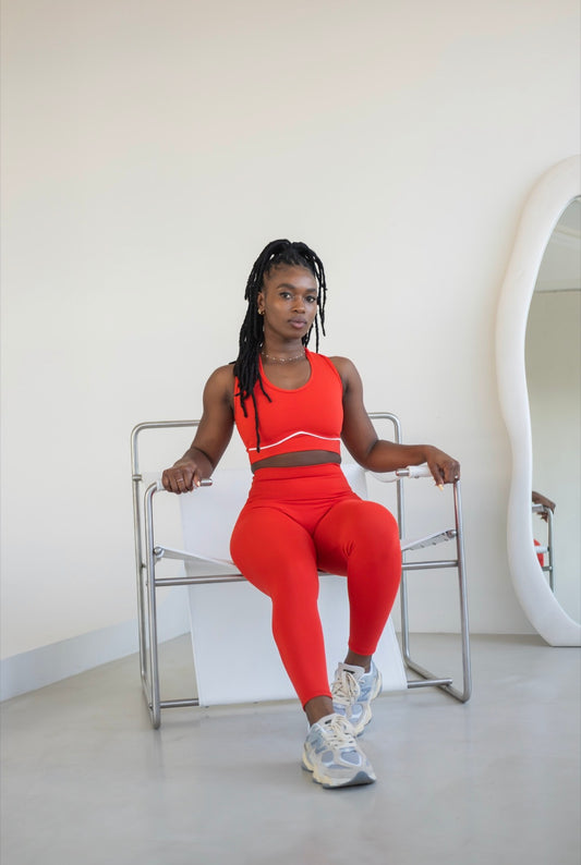 4MA CORE leggings | Coral Red
