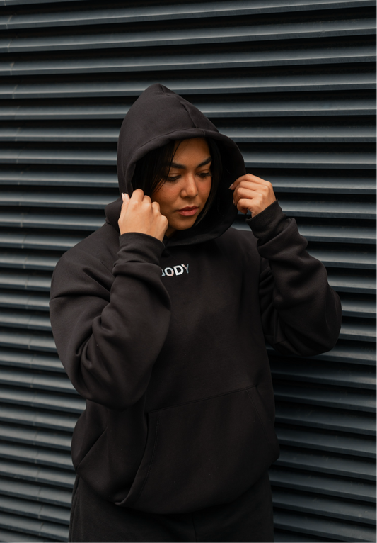 The 'BODY' Ultra Hoodie | Black (Holographic)