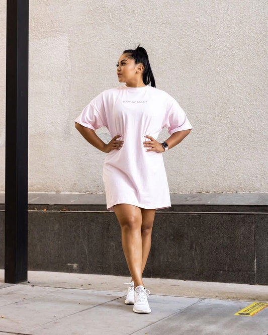 Oversized T-Dress | SOFT PINK