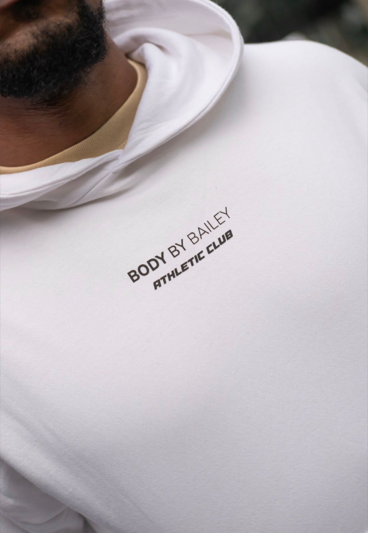 Unisex Athletic Club Oversized Hoodie | White
