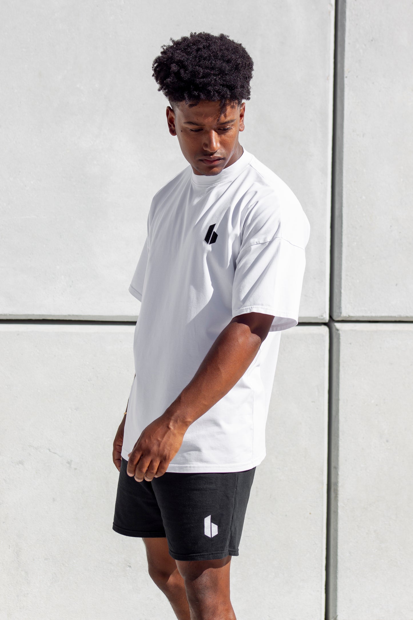 Men's Athletic Oversized Tee | White