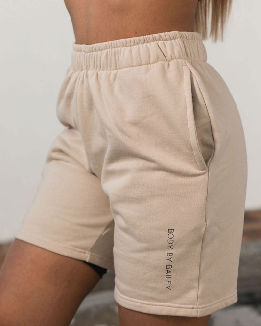 OG BBB sweat shorts | Nude