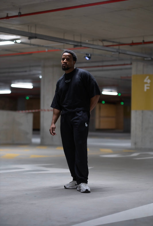 Unisex Relaxed Fit Sweatpants | BLACK