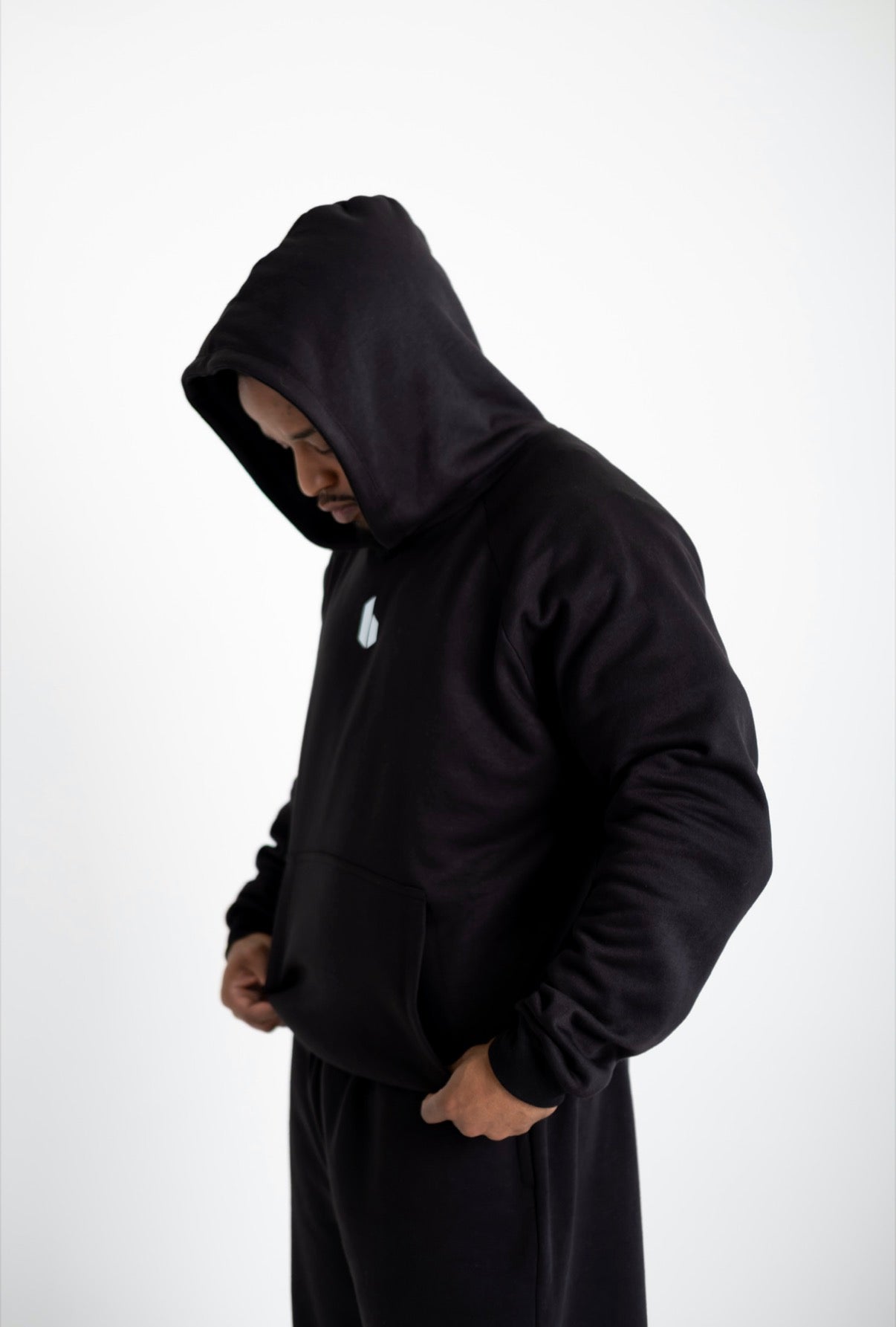 Unisex Signature Raglan Hoodie | BLACK