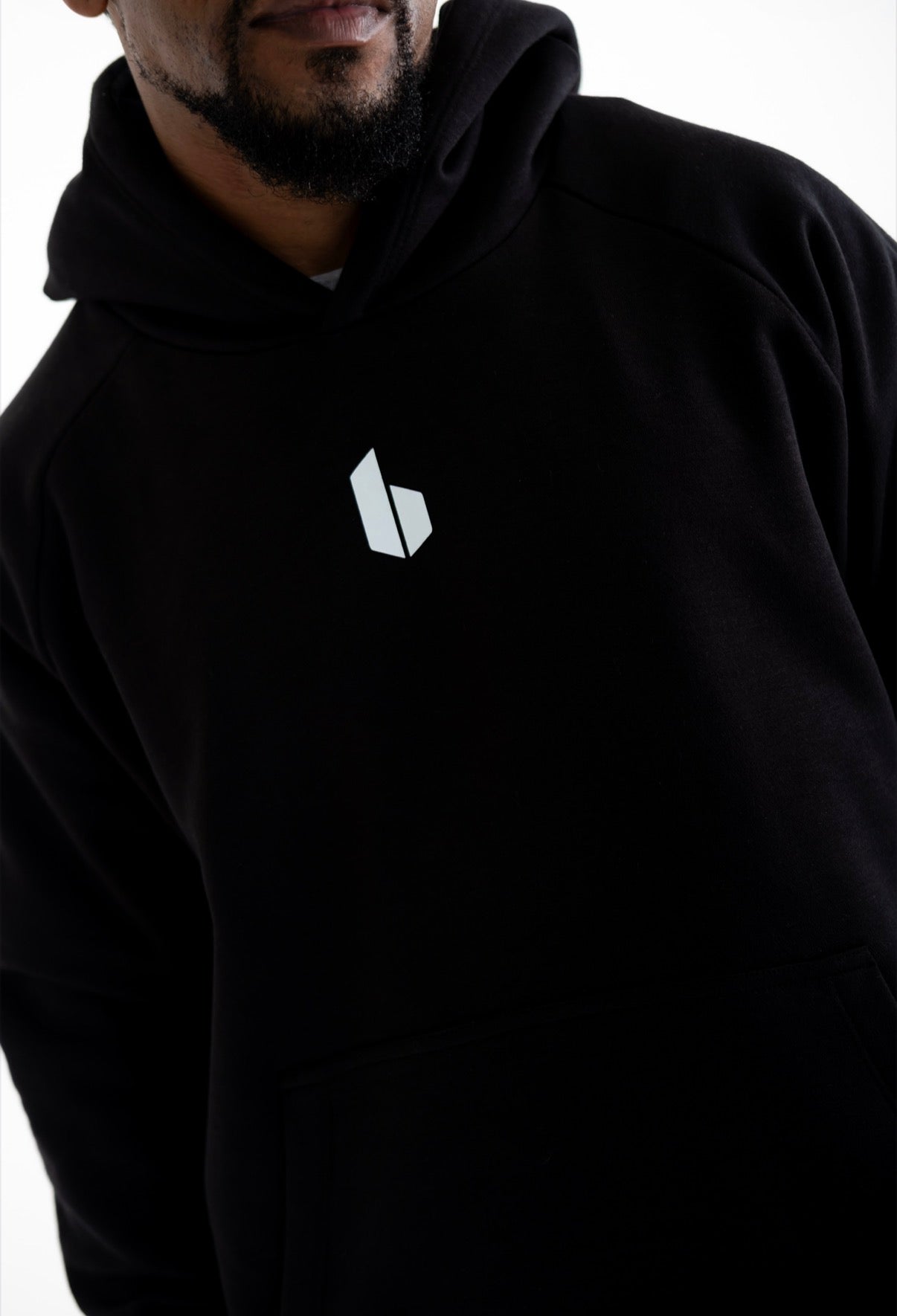 Unisex Signature Raglan Hoodie | BLACK