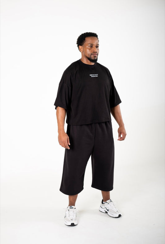 Men’s 3/4 Sweats | BLACK