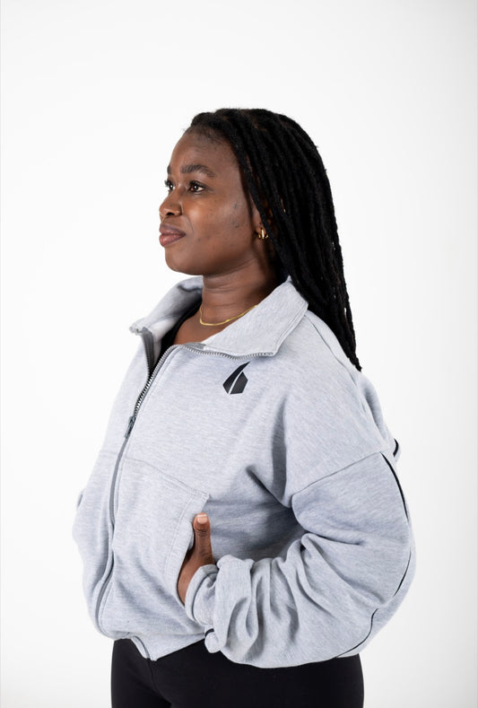 Ladies Zipper Jacket | GREY