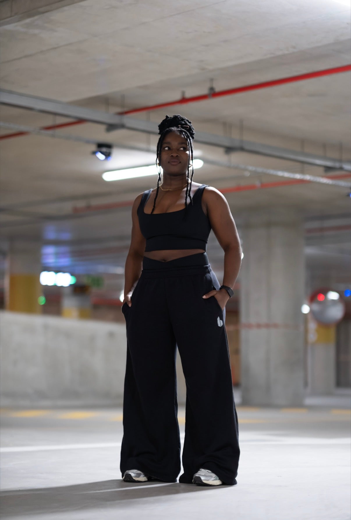 BBB Oversized Flare Tracksuit | BLACK