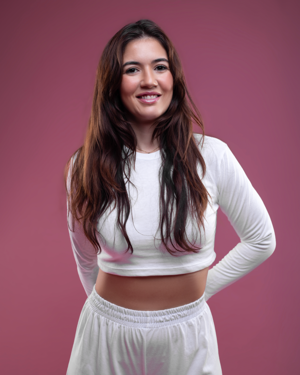 Long Sleeve Crop Pajama Top | Ivory