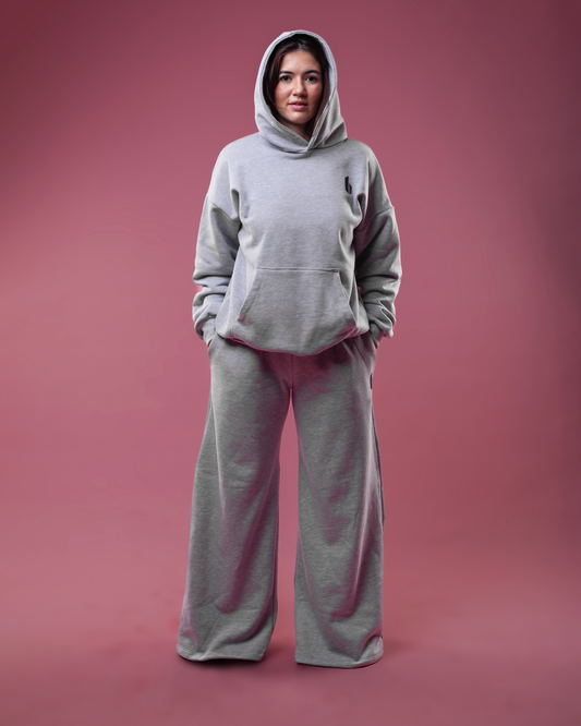 Wide Leg Sweatpants | GREY