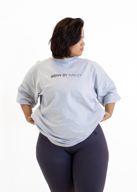 Forma Oversized Tee (Unisex) | Melange Grey