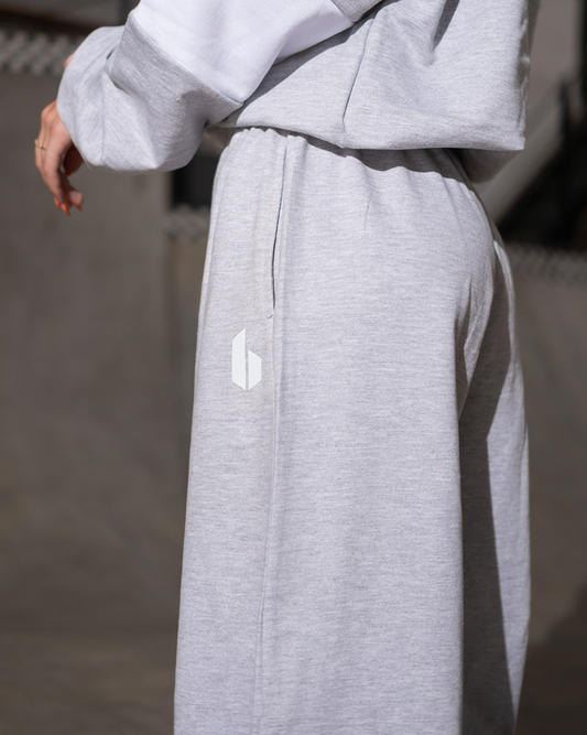 Wide Leg Sweatpants | GREY