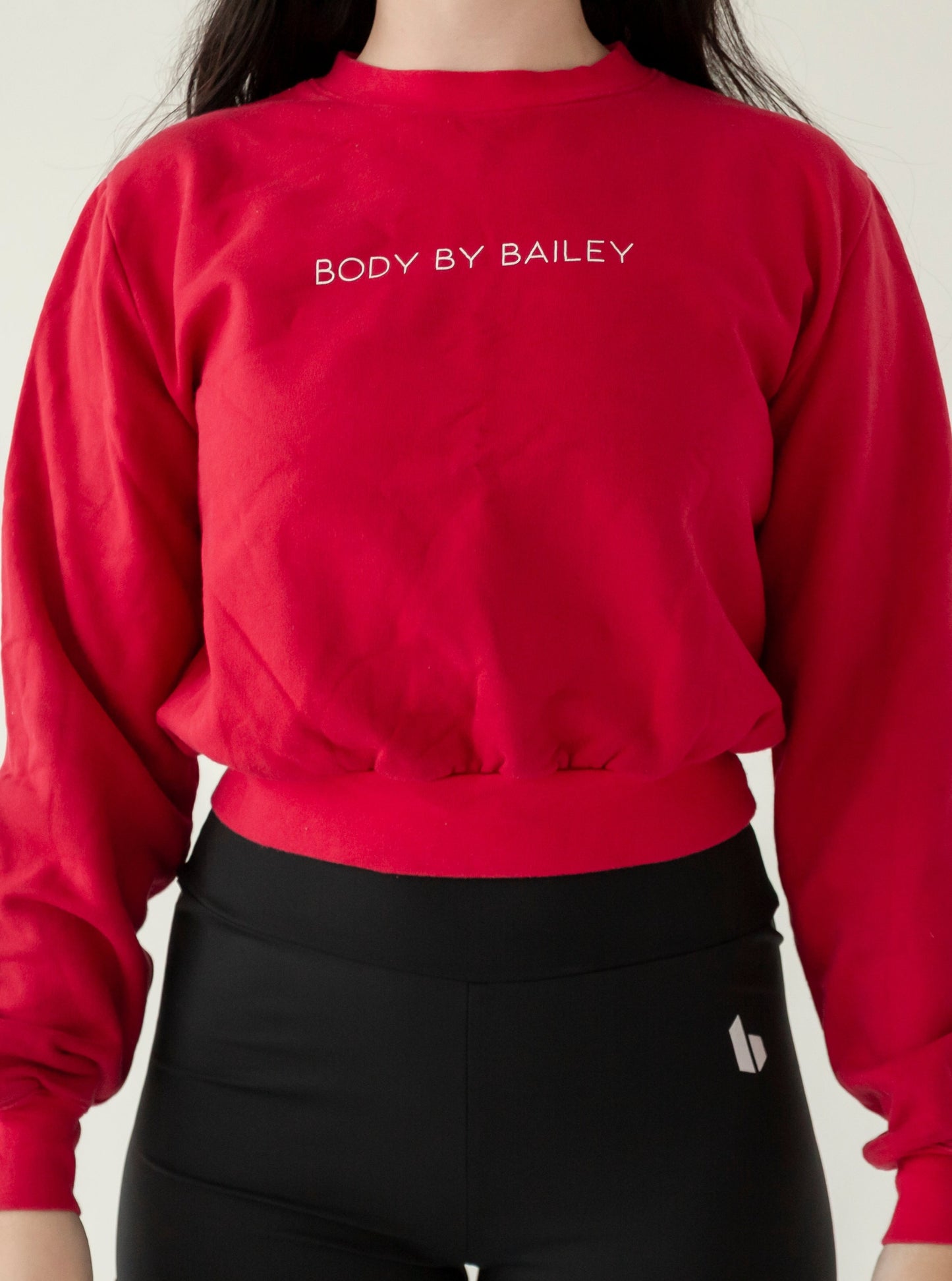 BBB Crop Crew Neck | Red