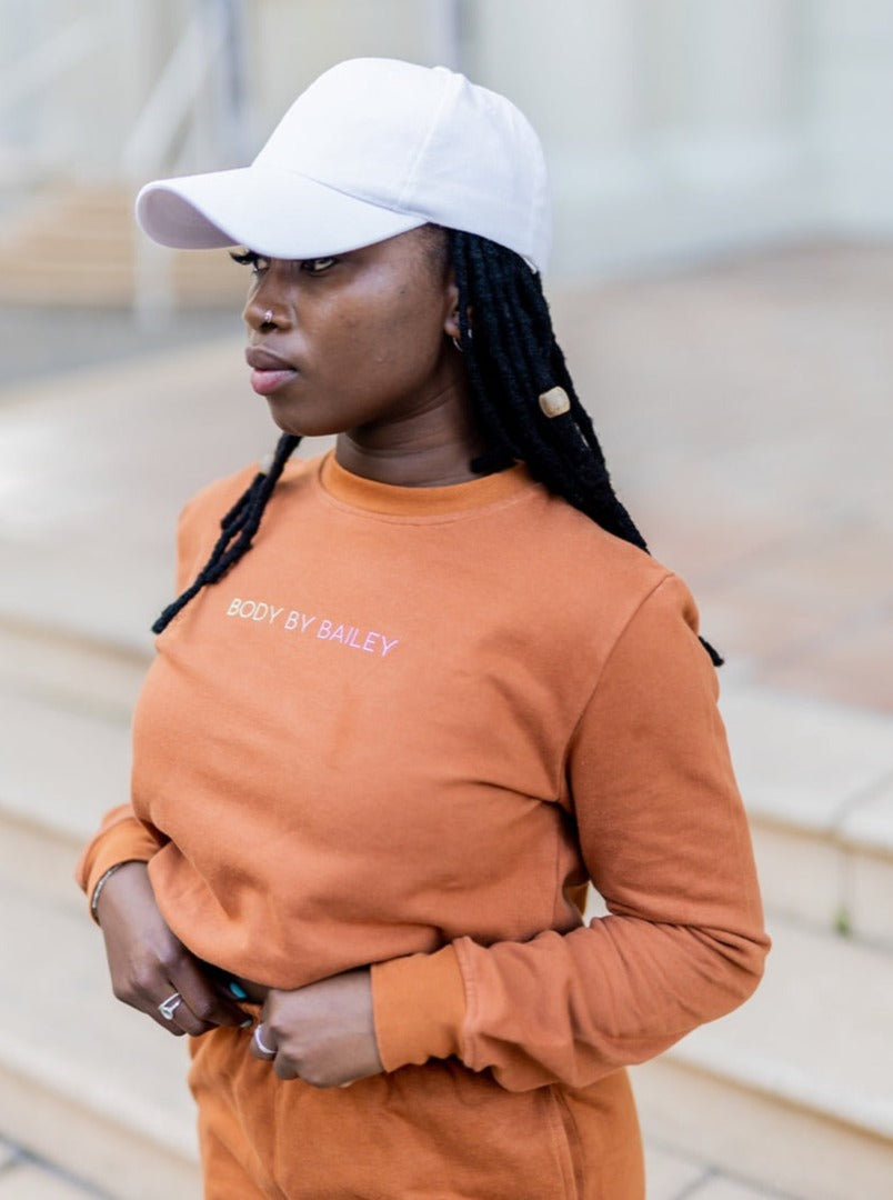 BBB Crop Crew Neck | Rust